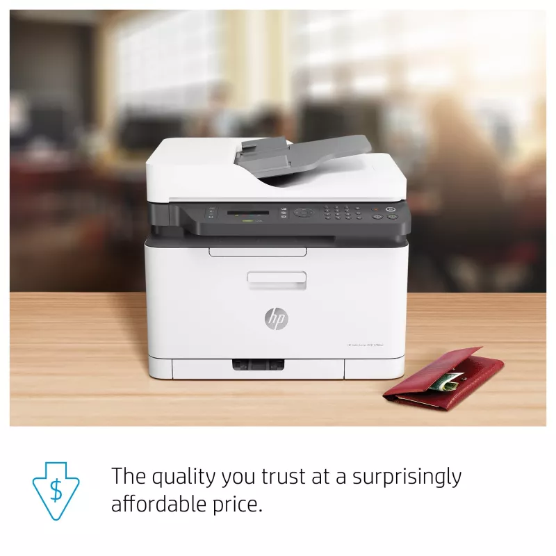 HP Color Laser MFP 179fnw spausdintuvas, lazerinis, spalvotas, 600 x 600 DPI, A4, tiesioginis spausdinimas, juodas, baltas