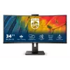 Philips 5000 serijos 34B1U5600CH/00 kompiuterio monitorius 86,4 cm (34 colių) 3440 x 1440 pikselių Wide Quad HD LCD juodas