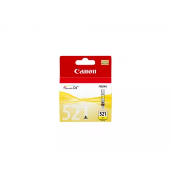 Canon CLI-521Y geltona kasetė su rašalu, geltona, pigmentinis rašalas, 1 vnt., vienetinis paketas