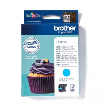 Brother LC123C kasetė 1 vnt. Originali Cyan
