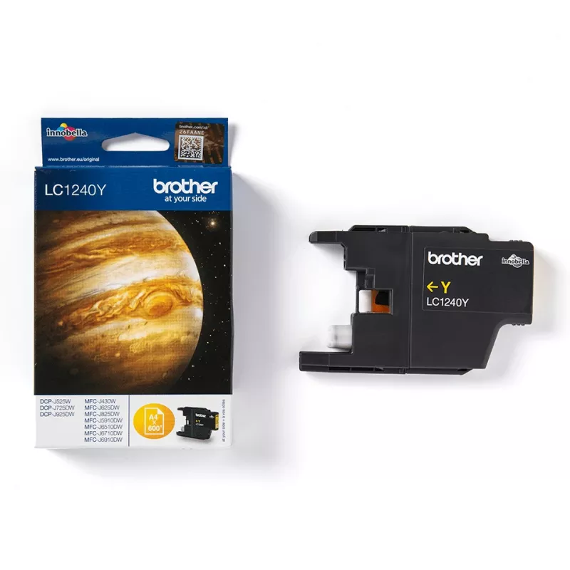 Brother LC-1240Y geltonas rašalo kasetė 1 vnt. Originali