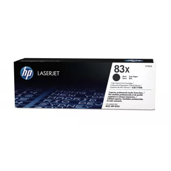 HP 83X High Yield juodas originalus LaserJet kasečių toneris, 2200 puslapių, juoda, 1 vnt.