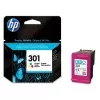 HP 301 Tri-color Original rašalo kasetė (3 spalvos, 150 puslapių)