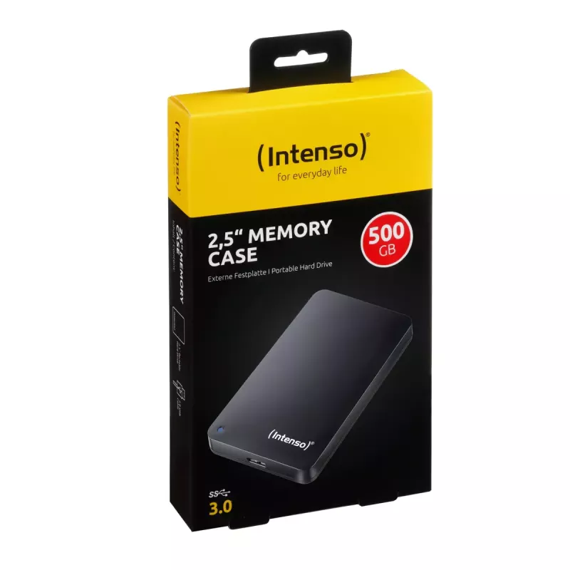 Išorinis kietasis diskas Intenso 500GB USB 3.0 2.5 colio Memory Case