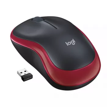 Belaidė pelė Logitech M185 raudona