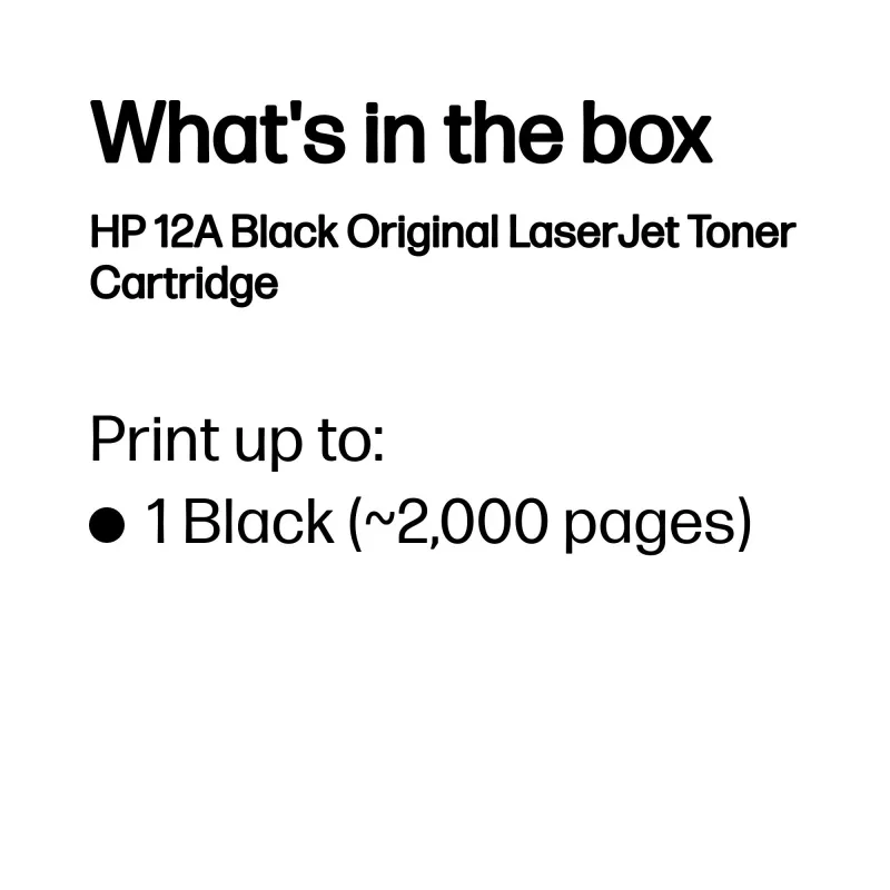 HP 12A juodas originalus LaserJet tonerio kasetė