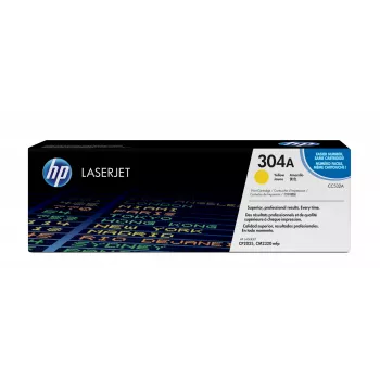 HP 304A geltona originali lazerinė kasetė, 2800 puslapių