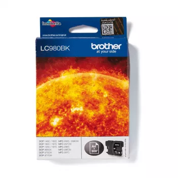 Brother LC980BK rašalo kasetė, originali juoda, 1 vnt.