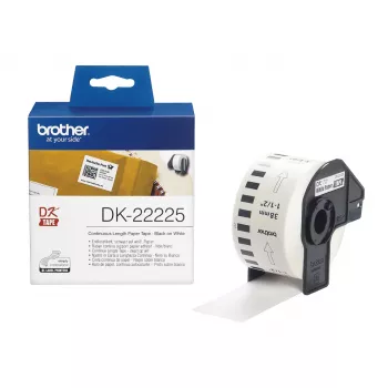 Brother DK22225 ištisinė popierinė juosta 38 mm x 30,48 m
