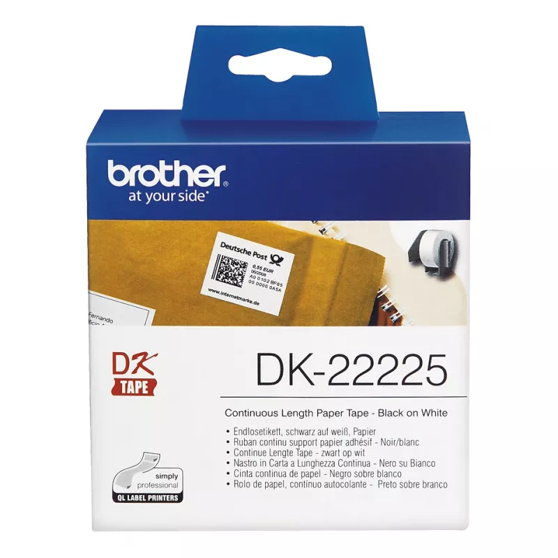 Brother DK22225 ištisinė popierinė juosta 38 mm x 30,48 m