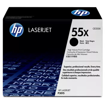 HP 55X didelės talpos juodas originalus LaserJet kasečių rinkinys, 12500 puslapių, juoda, 1 vnt.