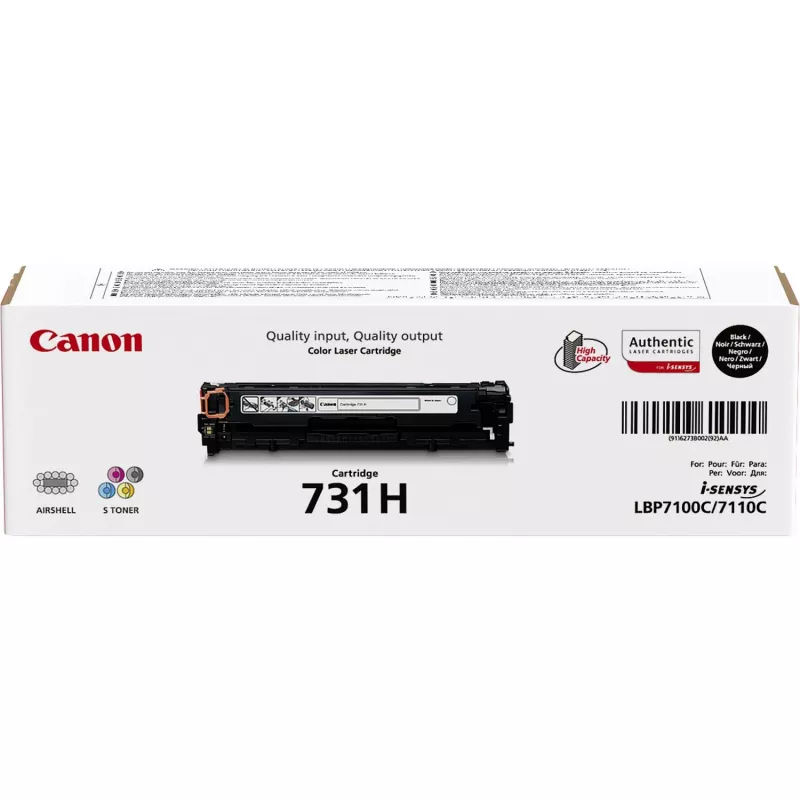 Kasetė Canon 731H 1 vnt Originali Juoda 6000 puslapių