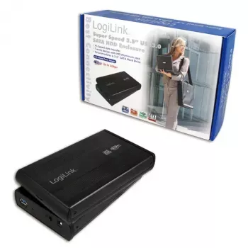 LogiLink Enclosure 3,5 inch S-SATA HDD USB 3.0 Alu - Speichergehäuse - 3.5 (8.9 cm)