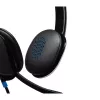 Ausinės Logitech H540 su įmontuotu mikrofonu, USB Type-A, juodos spalvos