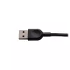 Ausinės Logitech H540 su įmontuotu mikrofonu, USB Type-A, juodos spalvos