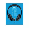 Ausinės Logitech H540 su įmontuotu mikrofonu, USB Type-A, juodos spalvos