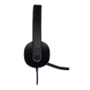 Ausinės Logitech H540 su įmontuotu mikrofonu, USB Type-A, juodos spalvos