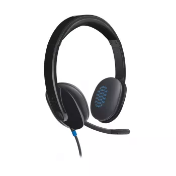 Ausinės Logitech H540 su įmontuotu mikrofonu, USB Type-A, juodos spalvos