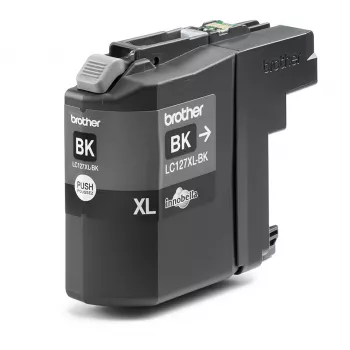 Kasetė Brother LC127XLBK rašalinė, juoda, 1 vnt., originali, itin didelės talpos