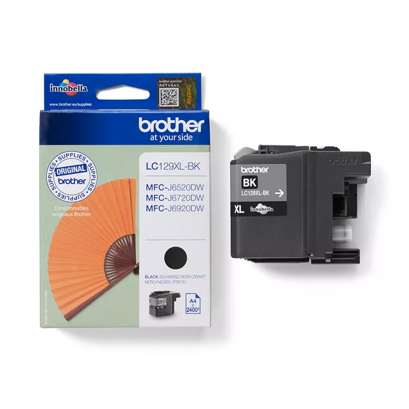 Originali Brother LC129XLBK juoda didelės talpos rašalo kasetė
