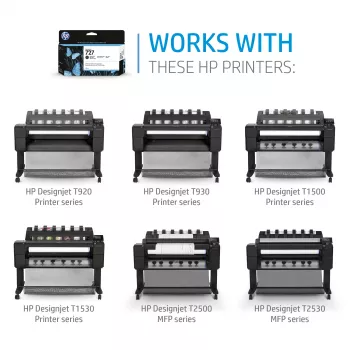 HP 727 130 ml rašalo kasetė (rausvai raudona) – originali HP DesignJet