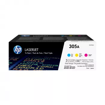 HP 305A 3 vnt. Cian/Magenta/Geltona Original LaserJet Tonerio Kasetės