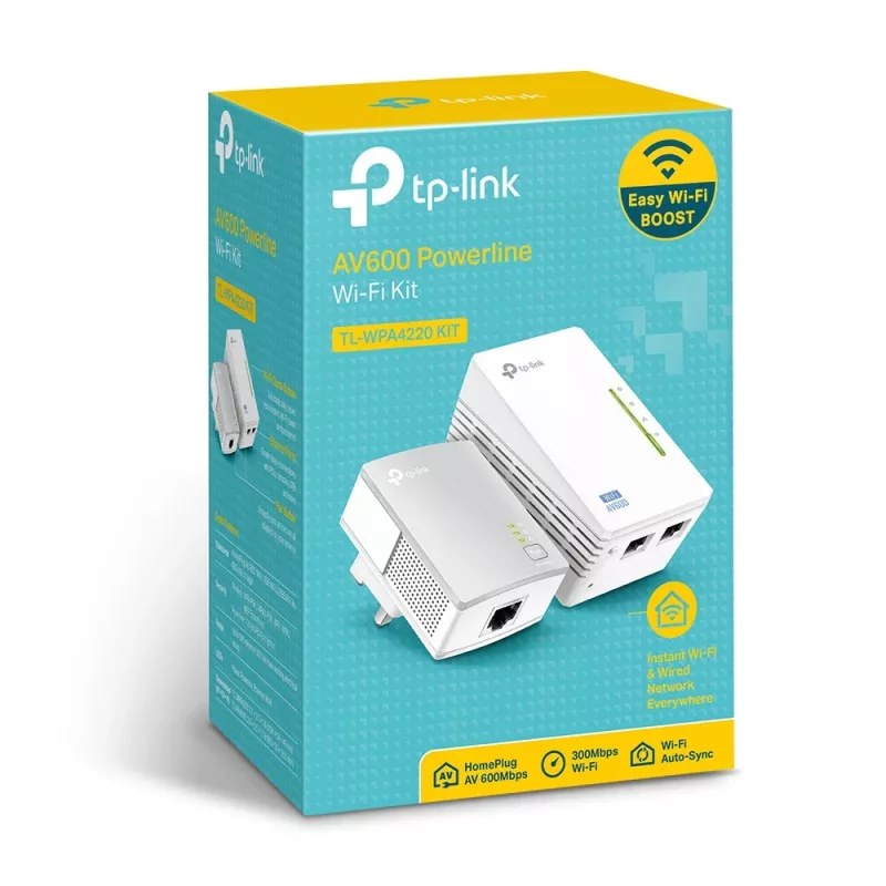 TP-Link Powerline 600 Wi-Fi išplėtimo rinkinys