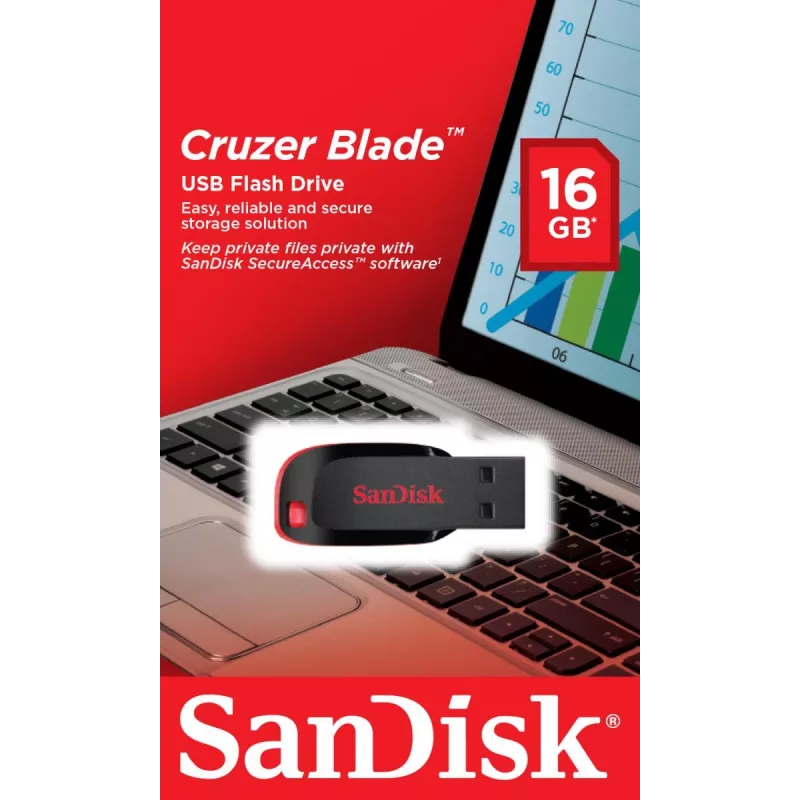 USB atmintukas SanDisk 16 GB USB Type-A 2.0 Cruzer Blade
