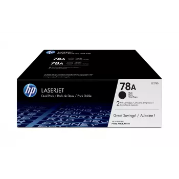 HP 78A 2 vnt. juodi originalūs LaserJet tonerio kasetės, 4200 puslapių, juoda, 2 vnt.