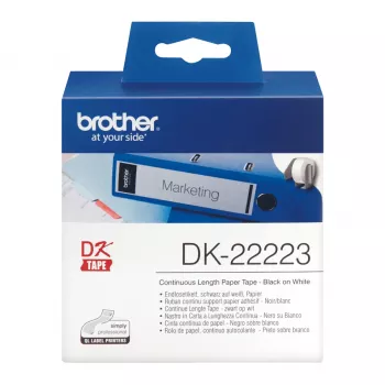 Brother DK-22223 termo popieriaus juosta balta 50 mm x 30,48 m