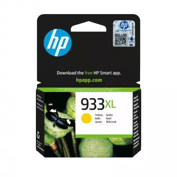 HP 933XL didelės talpos geltona originali rašalo kasetė, geltona, 1 vnt., 825 puslapiai