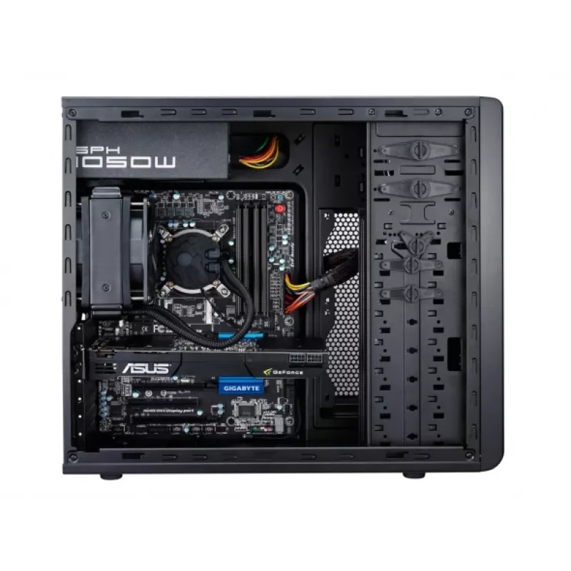COOLER MASTER Korpusas Cooler Master Force 500 midi-tower ATX be maitinimo šaltinio juodas