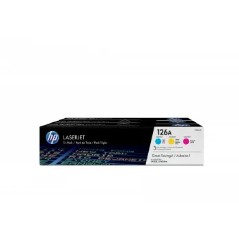 HP 126A 3 vnt. rinkinys Cian/Magenta/Geltona Originalūs LaserJet kasečiai