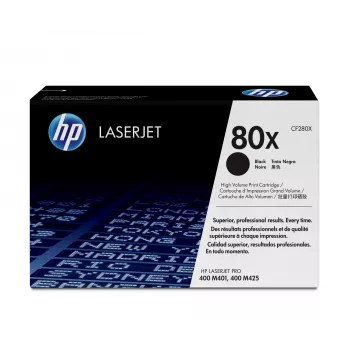 Tonero kasetė HP 80X High Yield CF280X 10000 puslapių juoda