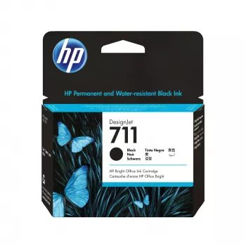 HP 711 80 ml juoda kasetė DesignJet