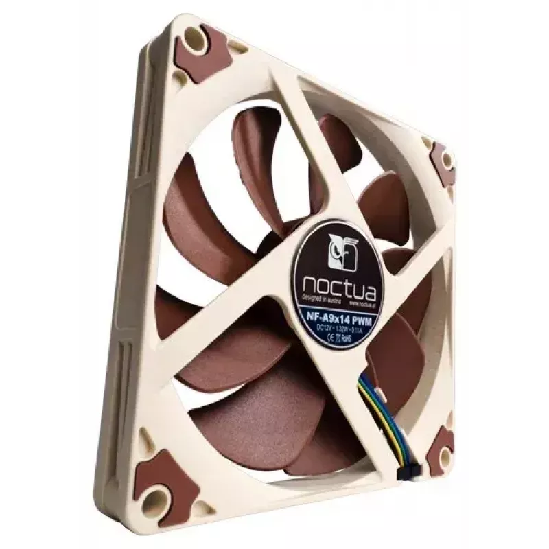 Kompiuterio ventiliatorius Noctua NF-A9X14 PWM 92 mm, 12 V, 1700–2200 RPM, 50,5 m³/h, 0,92–1,64 mmH2O, SSO2 guolis