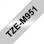 Brother TZe-M951 juosta etiketėms spausdinti, juoda ant sidabrinės