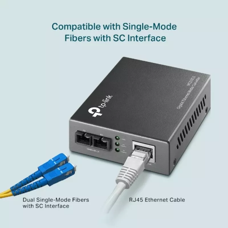 Medijos keitiklis TP-Link MC210CS, Gigabit, 1000 Mbit/s, SC jungtis