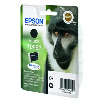 Originalus Epson T0891 juodos spalvos kasetė DURABrite Ultra
