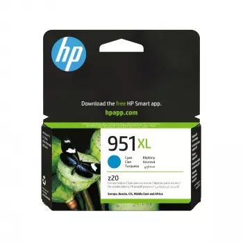 HP 951XL didelės talpos žalsvai mėlyna originali kasetė