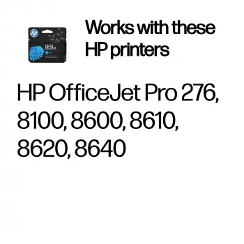HP 951XL didelės talpos žalsvai mėlyna originali kasetė