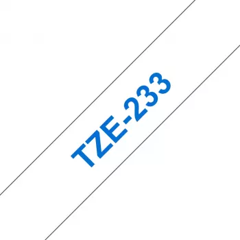 Brother TZE-233 lipdukų juosta Mėlyna ant baltos