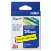 Brother TZE651 lipni juosta etiketėms 24 mm geltona