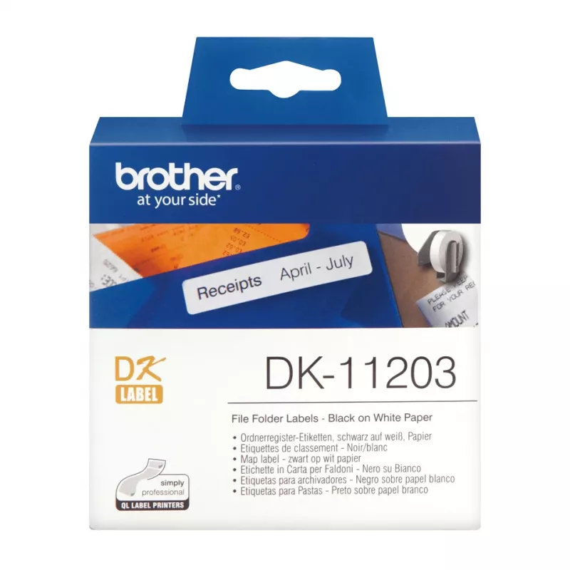 Etiketės aplankams Brother DK11203
