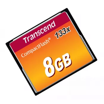CompactFlash atminties kortelė Transcend TS8GCF133, 8 GB, 50 MB/s skaitymas, 20 MB/s rašymas