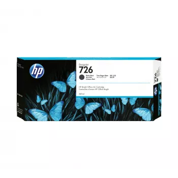 HP 726 300 ml matinė juoda rašalo kasetė DesignJet