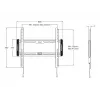 Multibrackets M Universal Wallmount Fixed Medium Juoda – fiksuotas televizoriaus laikiklis
