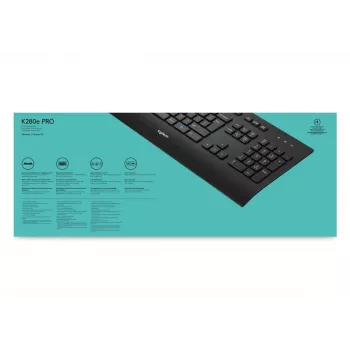 LOGITECH K280e – Belaidė klaviatūra su QWERTY US Int'l išdėstymu