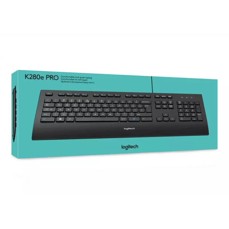 LOGITECH K280e – Belaidė klaviatūra su QWERTY US Int'l išdėstymu