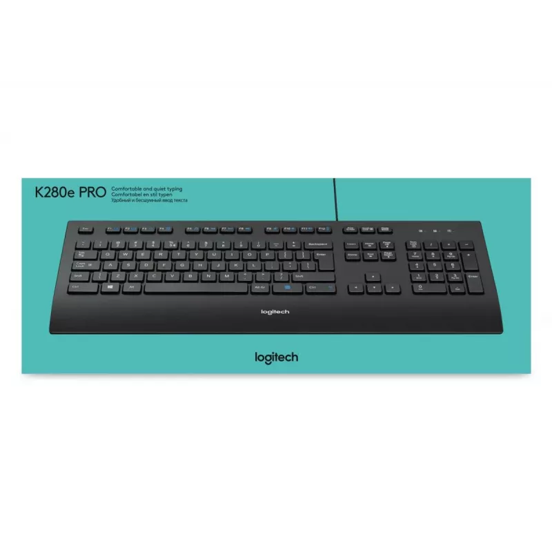 LOGITECH K280e – Belaidė klaviatūra su QWERTY US Int'l išdėstymu